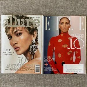 Set of 2 Jennifer Lopez magazine covers